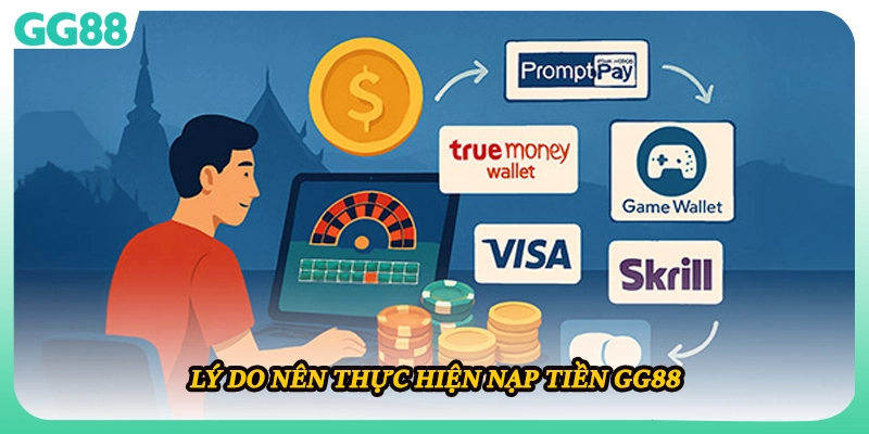 Lý do nên thực hiện nạp tiền GG88